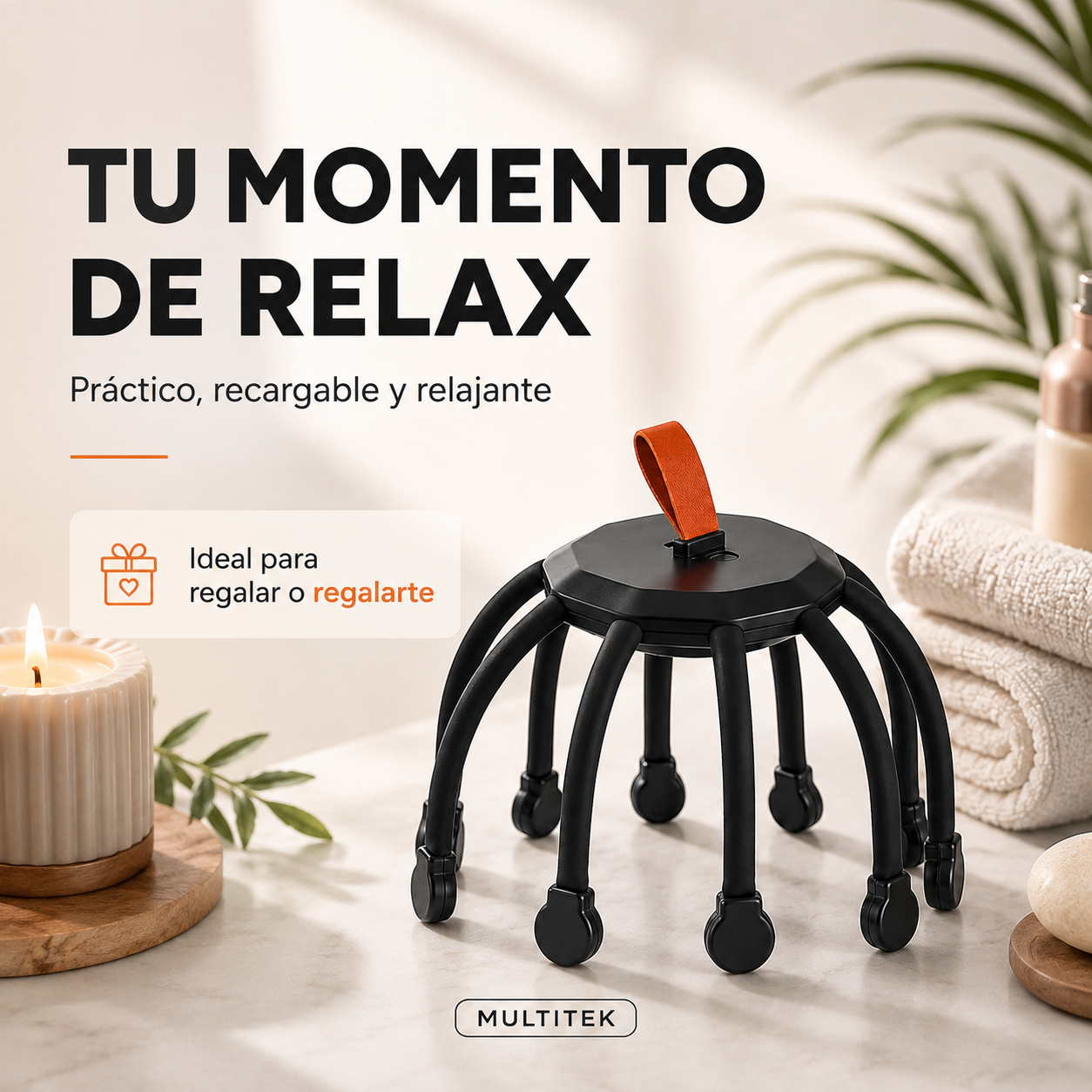Masajeador Capilar Eléctrico Recargable – Relajación Total 💆♂️