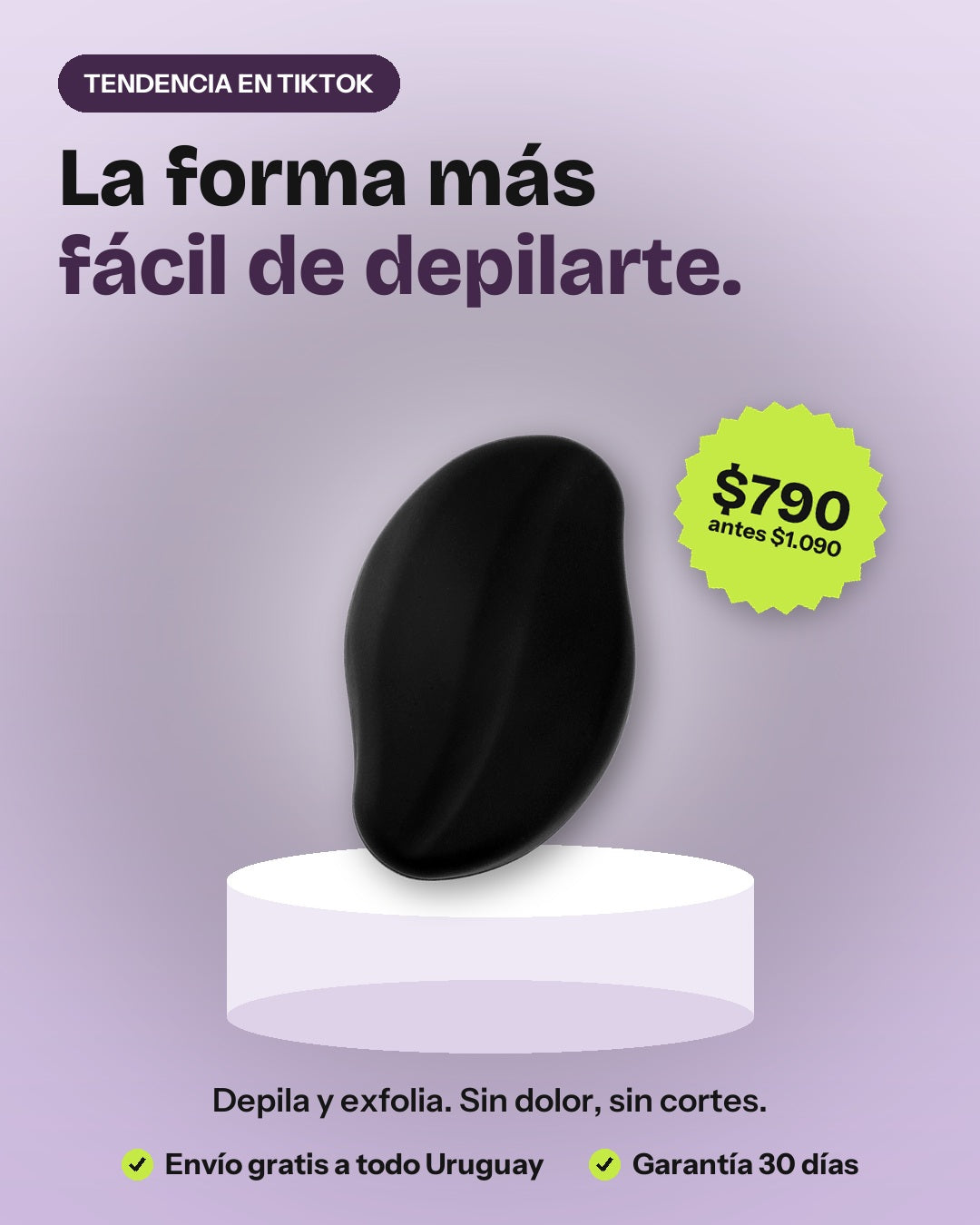 Borrador de vello Lisé: la forma más fácil de depilarte, $790