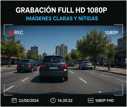 Cámara para Auto 3 en 1 Full HD 1080P 🚗📹