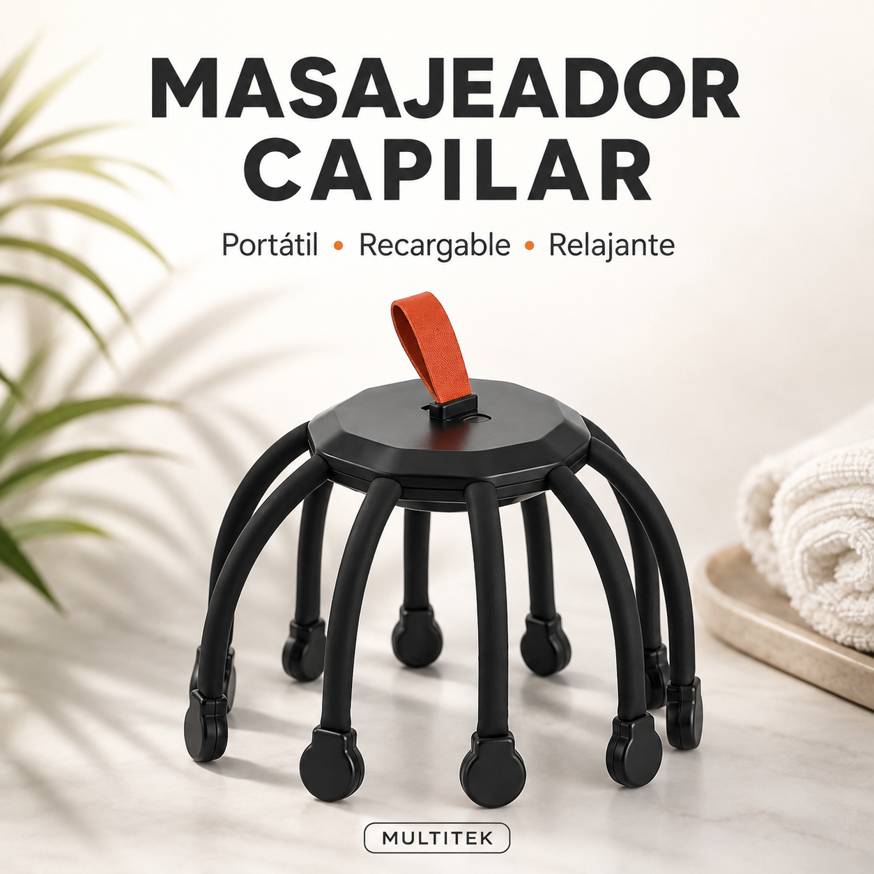 Masajeador Capilar Eléctrico Recargable – Relajación Total 💆‍♂️